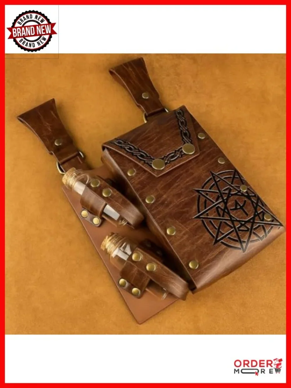 Renaissance Belt Pouch Purse Viking Bracer Hook Halloween Set Medieval Festival